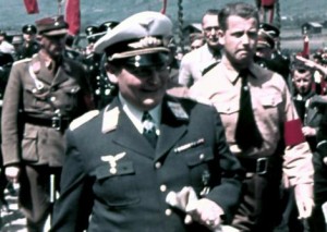 Hermann Goering (centre) was Adolf Hitler's second-in-command.