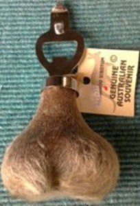 kangaroo scrotum bottle opener 2